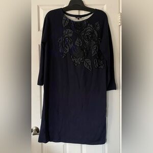 Lafayette 148 New‎ York Blue Dress Size Large